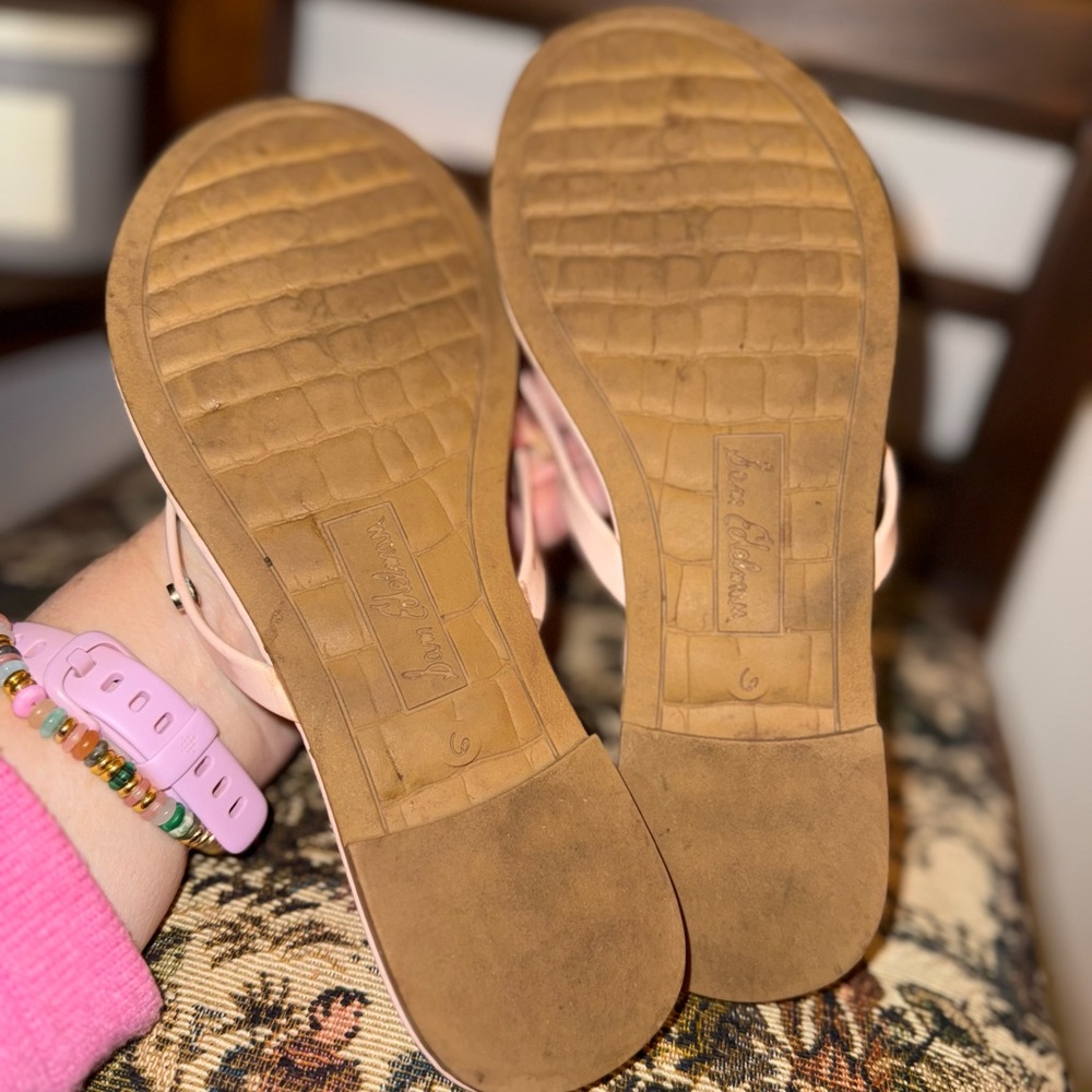 ✨ Sam Edelman Tanya Vegan Patent Leather Flip Flops | Blush Pink | Sz 6 ✨ - Picture 10 of 10